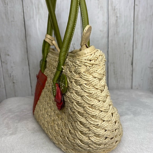 Brighton Straw Sassy Flower Pot bag with a straw bag both bags are sold together - Picture 4 of 13